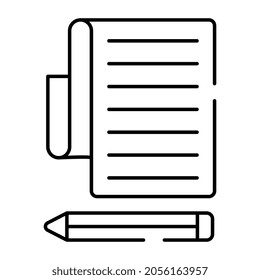 A unique design icon of checklist