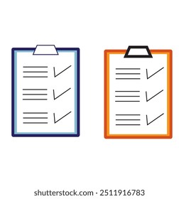 A unique design icon of checklist
