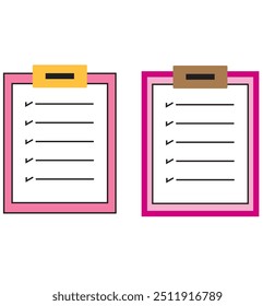 A unique design icon of checklist
