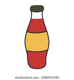 A unique design icon of cola bottle 

