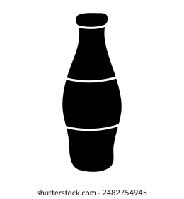 A unique design icon of cola bottle 

