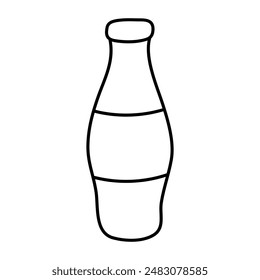 A unique design icon of cola bottle 

