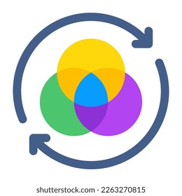 Unique design icon of color selection 