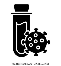 Un icono de diseño único para la prueba de covid