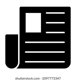 A unique design icon of curriculum vitae

