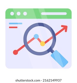 Unique design icon of data analysis
