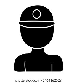 A unique design icon of delivery man

