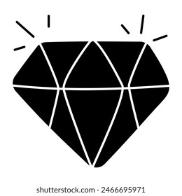 A unique design icon of diamond