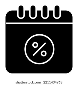 Einzigartiges Design-Symbol des Rabattplans 