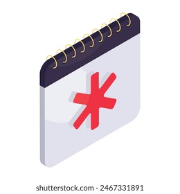 Un icono de diseño único de la cita con el médico