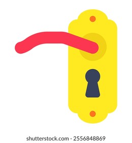 Unique design icon of door lock