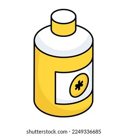 A unique design icon of drugs bottle