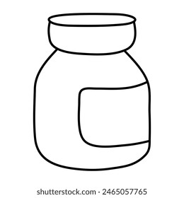 Un icono de diseño único de la botella de drogas

