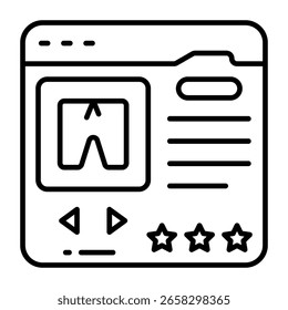 Icono de diseño único de e-shopping