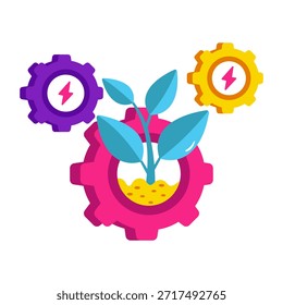 Un icono de diseño único de la gestión ecológica