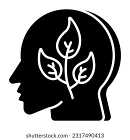 A unique design icon of eco mind