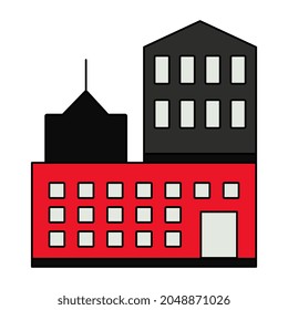 A unique design icon of edifice 