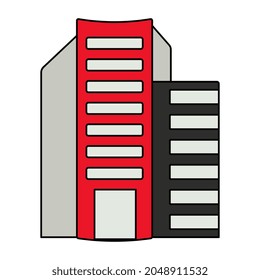 A unique design icon of edifice 