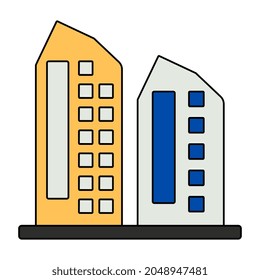 Ein einzigartiges Design-Symbol für das Gebäude 