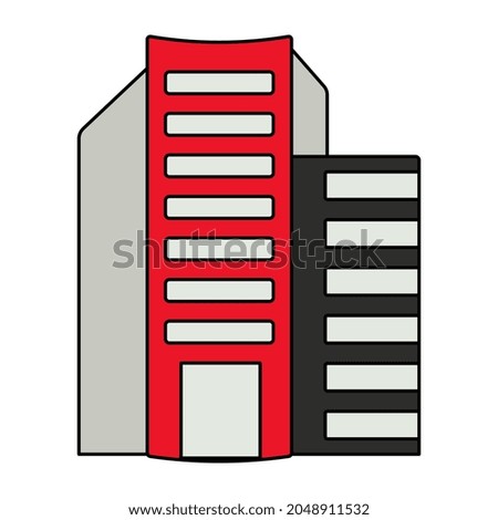 A unique design icon of edifice 