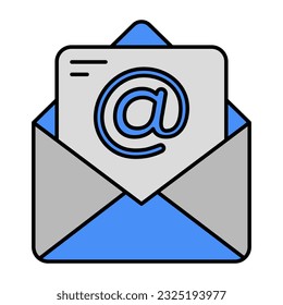 A unique design icon of email 