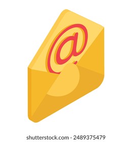 A unique design icon of email