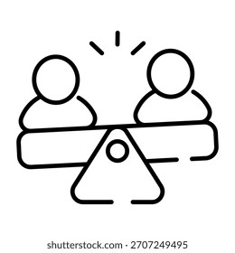 Unique design icon of equity 