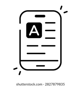 A unique design icon of ereader