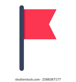 A unique design icon of flag
