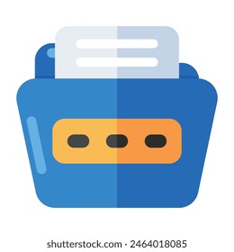 A unique design icon of folder