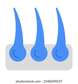 A unique design icon of follicle 