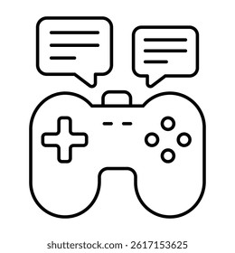 A unique design icon of game chatting