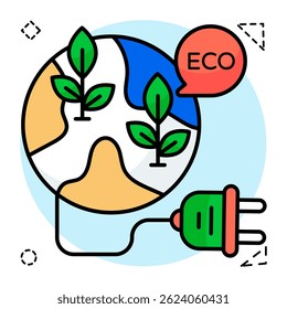 A unique design icon of global ecology