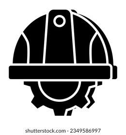 A unique design icon of hard hat 
