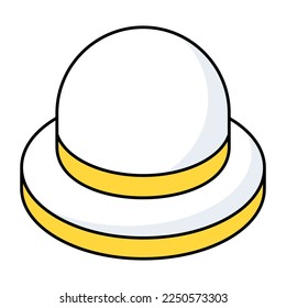 A unique design icon of hat 