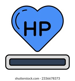 A unique design icon of health points 