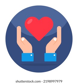 Unique design icon of heart care