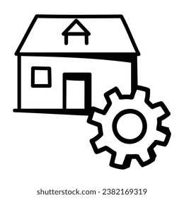 A unique design icon of home, editable vector 