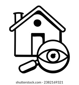 Un icono de diseño único en el hogar, vector editable 