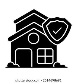 A unique design icon of home security