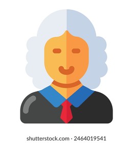 Unique design icon of judge