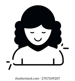 Unique design icon of judge 