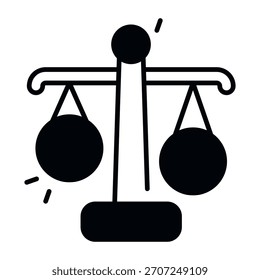 Unique design icon of justice 