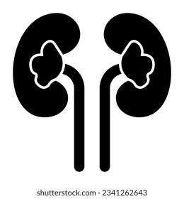 Unique design icon of kidney