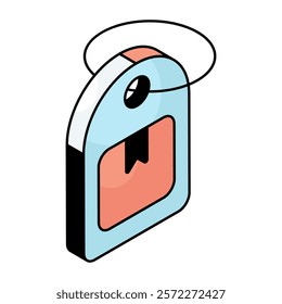 Unique design icon of logistic tag