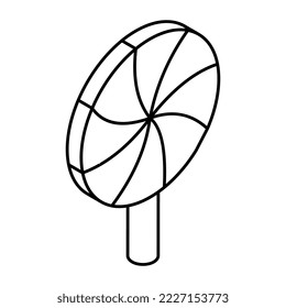 Ein einzigartiges Design-Icon von lollipop