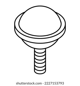 A unique design icon of lollipop
