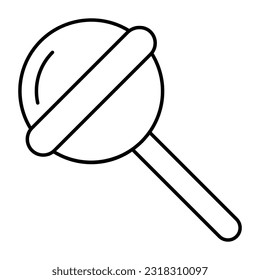 Un ícono de diseño único de lollipop