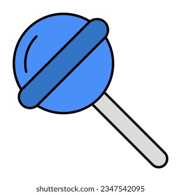 Un ícono de diseño único de lollipop