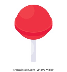 Un icono de diseño único de la piruleta